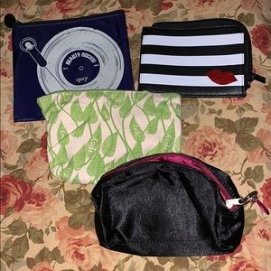 4 makeup bags